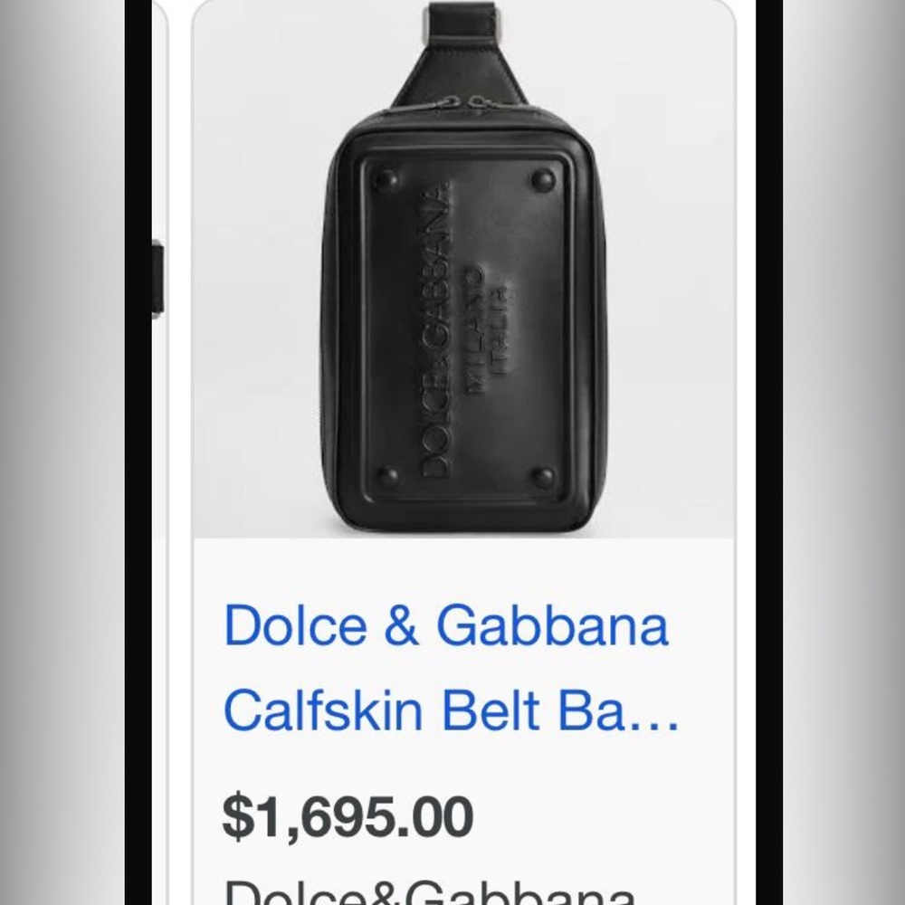 Dolce & Gabanna calfskin belt bag